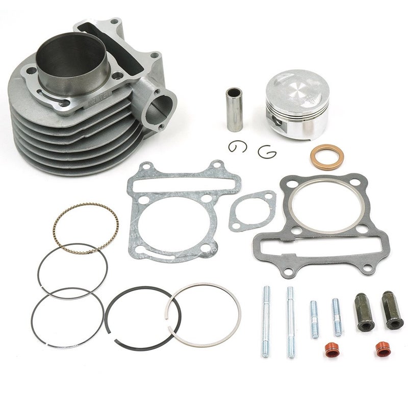 Glixal ATMT1-017 GY6 150cc 57.4mm Cylinder kit with Piston Kit 4 Stroke 152QMI 157QMJ TAOTAO JONWAY ZNEN Roketa ATV Moped Go-Kart - Image 1